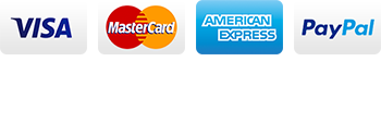 Visa, MasterCard, Amex, PayPal